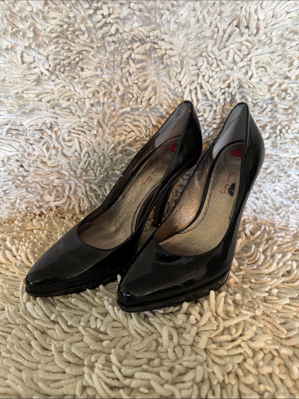 Star-Ling Deep Blue Patent Pointed-Toe Stiletto Pumps - Classic!